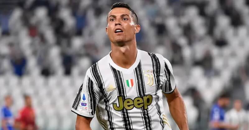 Cristiano Ronaldo no AS Roma-Juventus