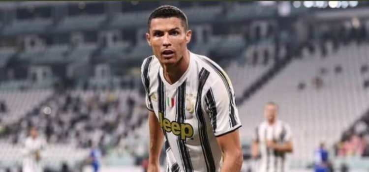Cristiano Ronaldo após marcar pela Juventus à AS Roma