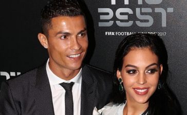 Cristiano Ronaldo e Georgina Rodríguez na gala do prémio The Best