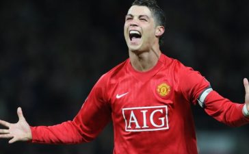Cristiano Ronaldo nos tempos em que representava o Manchester United