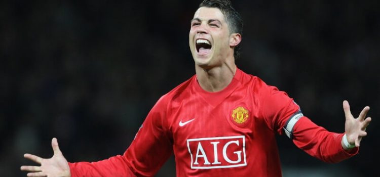 Cristiano Ronaldo nos tempos em que representava o Manchester United