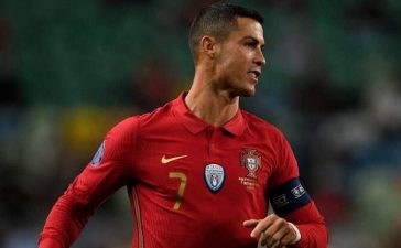 Cristiano Ronaldo ao serviço da Seleção Nacional no Portugal-França