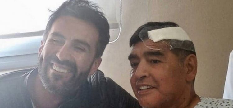 Diego Maradona e o seu médico Leopoldo Duque