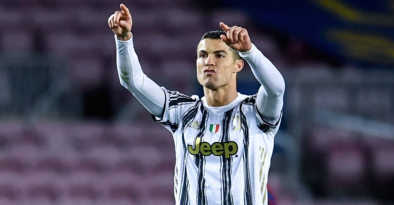 Cristiano Ronaldo celebra golo no Génova-Juventus