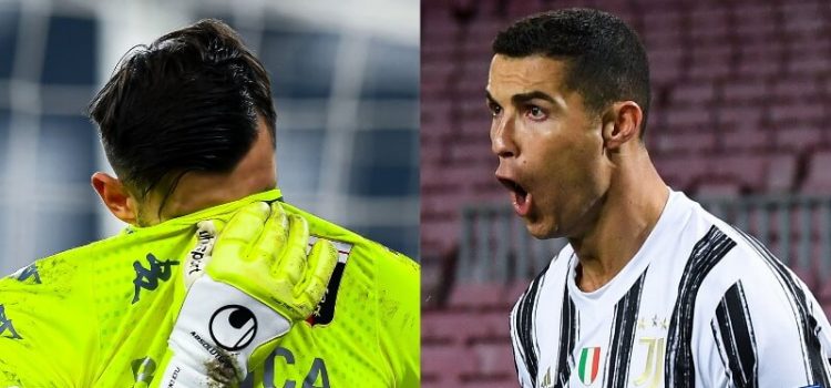 Provocações entre Cristiano Ronaldo e Mattia Perin