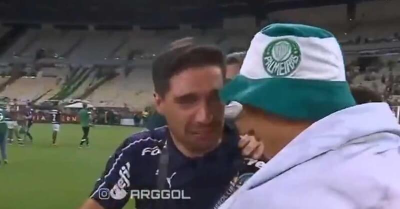 Abel Ferreira em lágrimas após a vitória dramática na Taça Libertadores