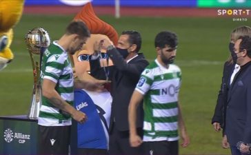 Insólito vivido por Luís Neto após a final da Taça da Liga entre Sporting e SC Braga