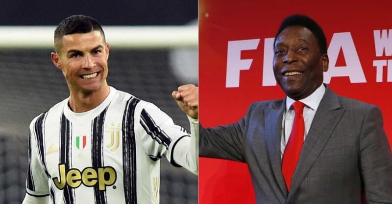 Cristiano Ronaldo e Pelé do Brasil