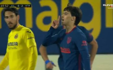 João Félix manda calar após marcar pelo Atlético de Madrid ao Villarreal