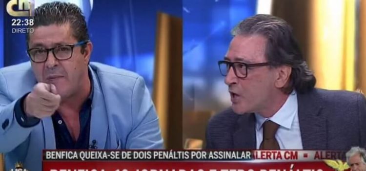 Rodolfo Reis e Fernando Mendes em forte discussão na CMTV