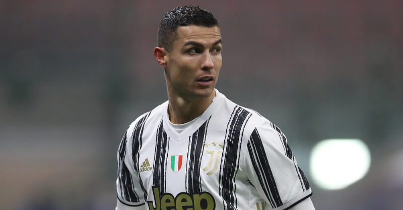 Cristiano Ronaldo em ação no Juventus-AS Roma