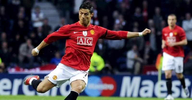 Cristiano Ronaldo marca golaço do FC Porto pelo Manchester United