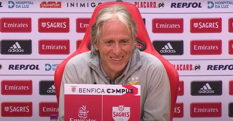 Jorge Jesus protagoniza momento insólito na antevisão ao P. Ferreira-Benfica