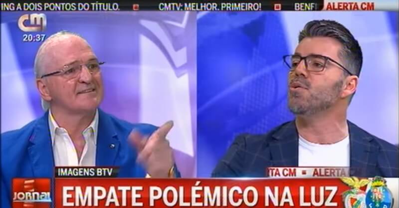 José Calado e Jorge Amaral em discussão na CMTV
