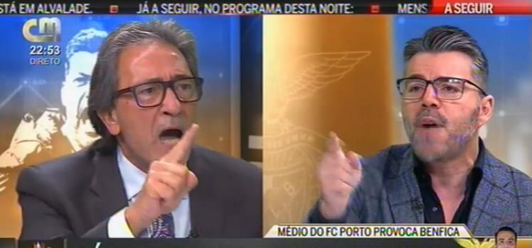 Rodolfo Reis e José Calado em discussão na CMTV