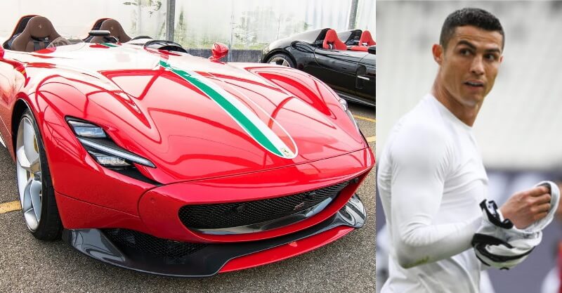 Cristiano Ronaldo e um Ferrari Monza que comprou