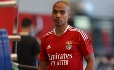 João Mário a treinar no Benfica