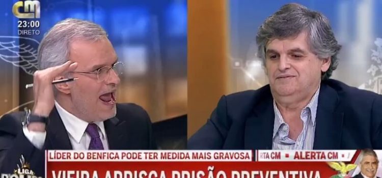 Octávio Lopes e Pedro Guerra em discussão sobre a detenção de Vieira