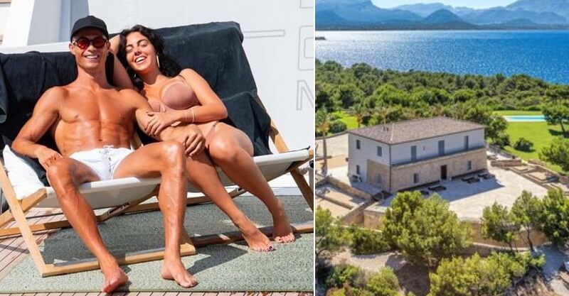 A mansão que Cristiano Ronaldo alugou para as suas férias em família