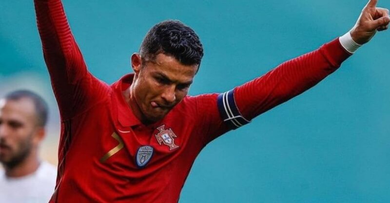 Cristiano Ronaldo num jogo amigável pela Seleção Nacional