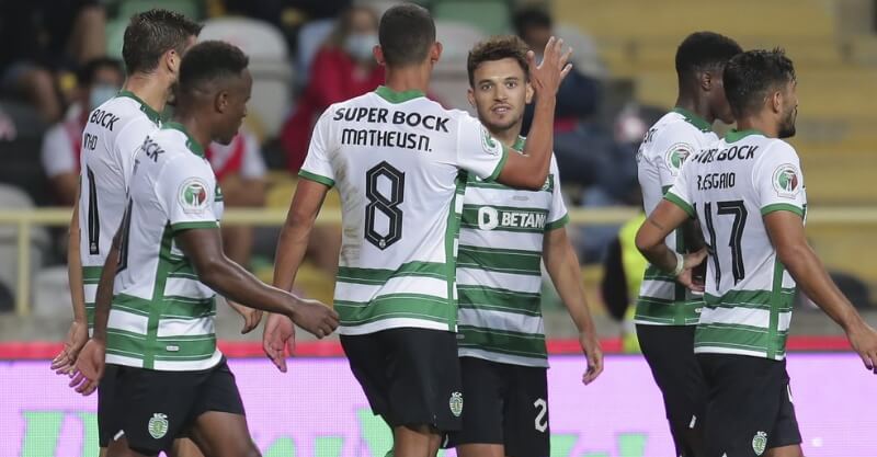 Jogadores do Sporting na vitória do SC Braga na Supertaça