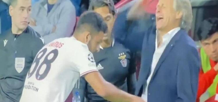 Gonçalo Ramos irrita Jorge Jesus no PSV Eindhoven-Benfica