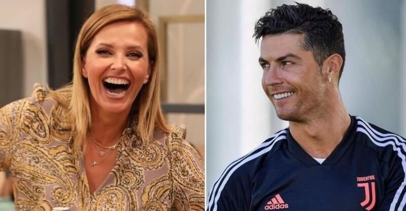 Cristina Ferreira, apresentadora da TVI, e Cristiano Ronaldo, jogador do Manchester United