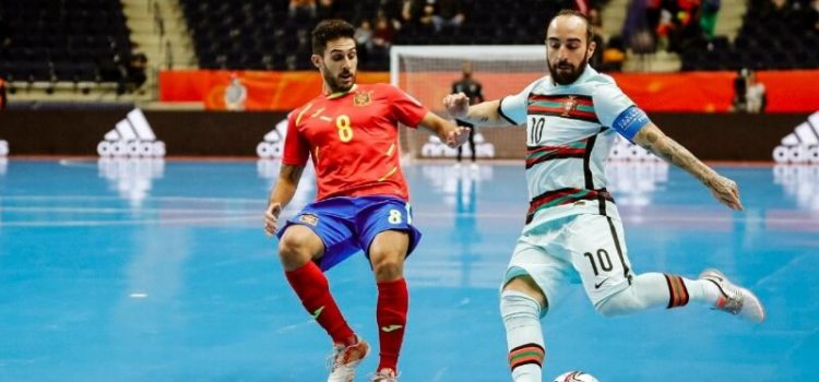Ricardinho no Portugal-Espanha no Mundial de Futsal