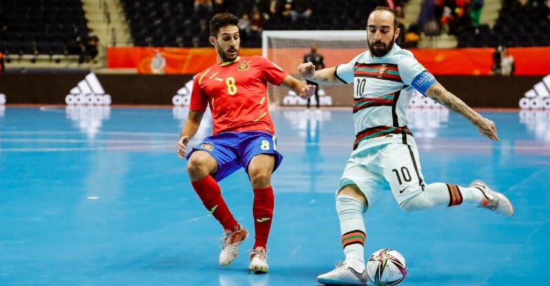 Ricardinho no Portugal-Espanha no Mundial de Futsal