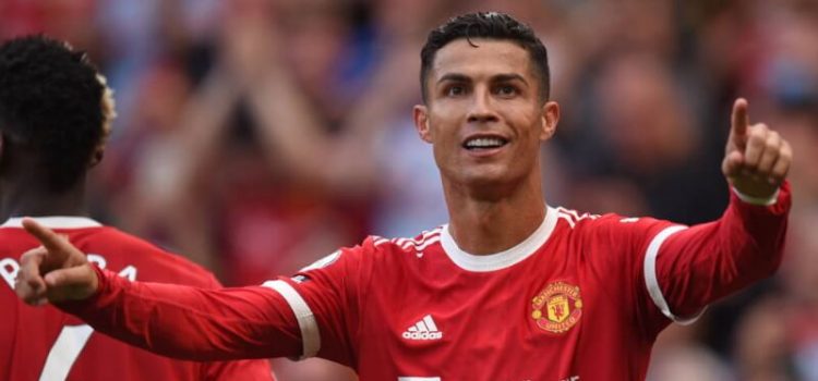 Cristiano Ronaldo no primeiro jogo do regresso ao Manchester United