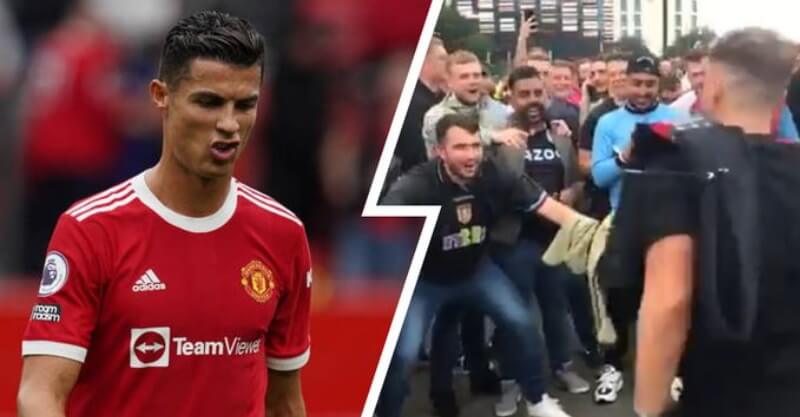 Adeptos do Aston Villa imitam festejo de Cristiano Ronaldo
