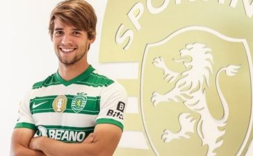 Daniel Bragança ao renovar contrato com o Sporting