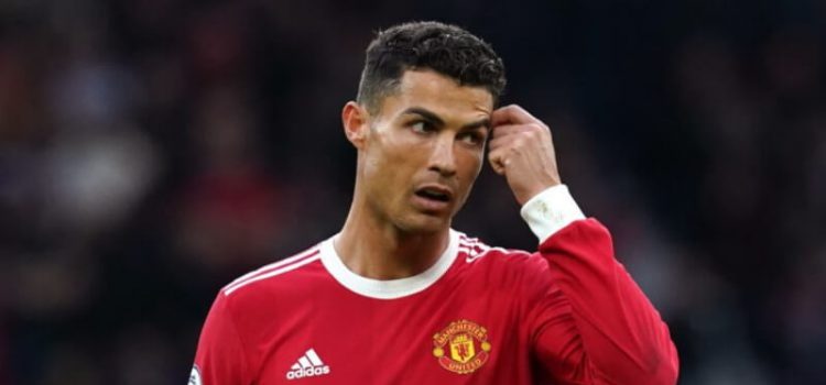 Cristiano Ronaldo desapontado no Manchester United-Liverpool
