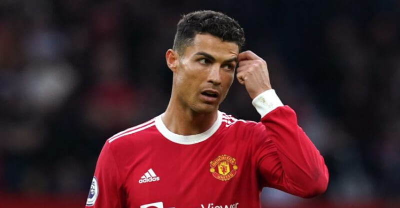 Cristiano Ronaldo desapontado no Manchester United-Liverpool