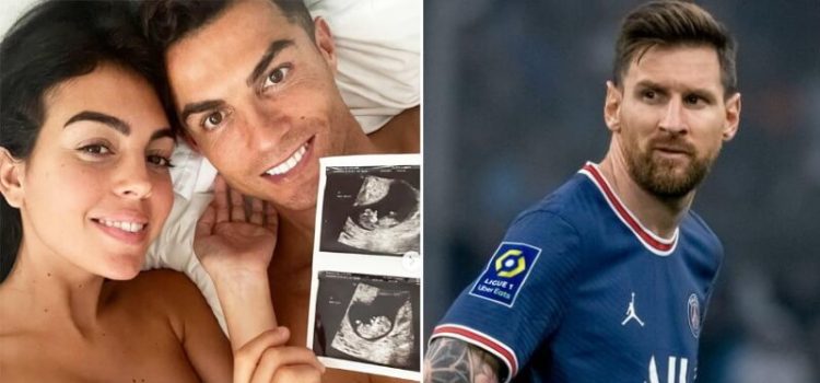 Fotografia da ecografia dos gémeos de Cristiano Ronaldo e Georgina Rodríguez bate recorde de Lionel Messi