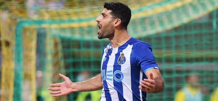 Mehdi Taremi festeja hat-trick no Tondela-FC Porto