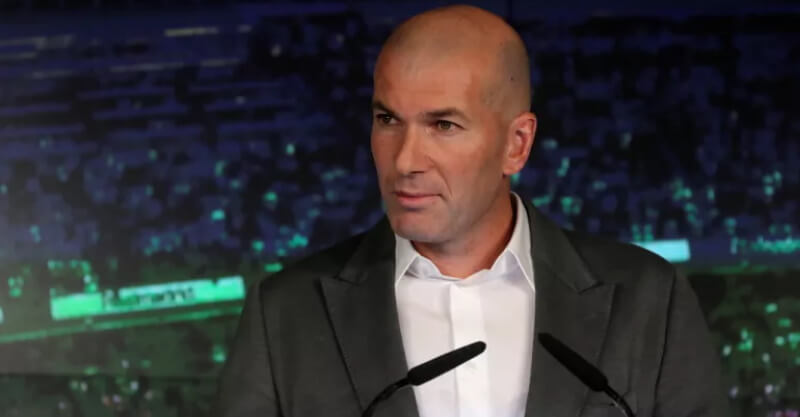 Treinador francês Zinedine Zidane