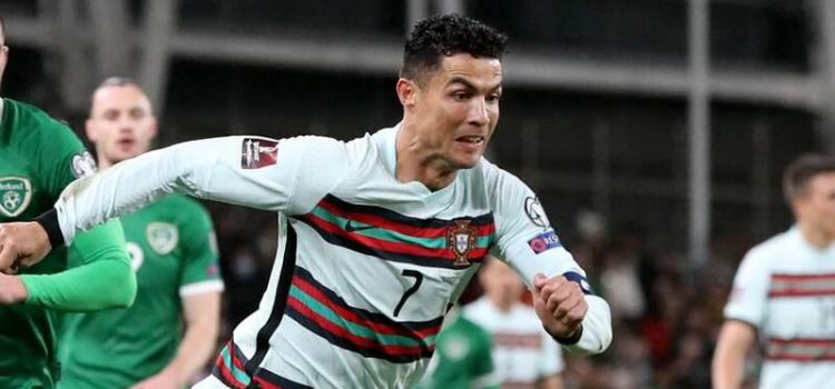 Cristiano Ronaldo no República da Irlanda-Portugal