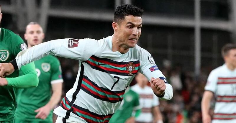 Cristiano Ronaldo no República da Irlanda-Portugal