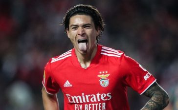 Darwin Nuñez celebra golo pelo Benfica