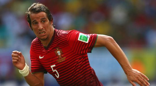 Fábio Coentrão ao serviço da Seleção Nacional