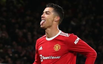 Cristiano Ronaldo celebra golo na vitória do Manchester United sobre o Arsenal