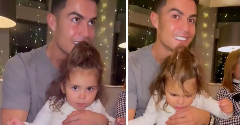 Cristiano Ronaldo com a sobrinha Valentina
