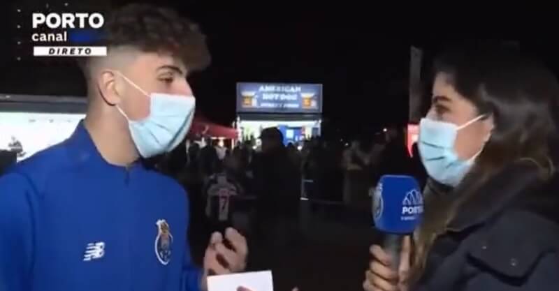 Adepto do FC Porto vê palavra cortada por jornalista do Porto Canal