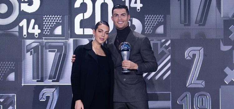 Cristiano Ronaldo e Georgina Rodríguez na distinção da gala dos prémios The Best