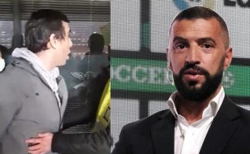 Adepto revoltado com Simão Sabrosa após o Benfica-Moreirense