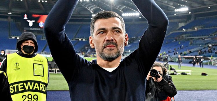 Sérgio Conceição saúda adeptos da Lazio