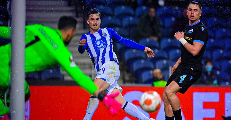 Golo de Toni Martínez no FC Porto-Lazio