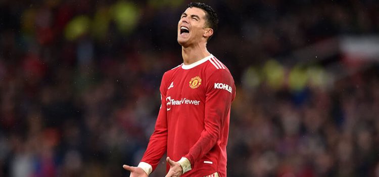 Cristiano Ronaldo frustrado