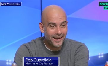 Pep Guardiola apanhado de surpresa em conferência de imprensa